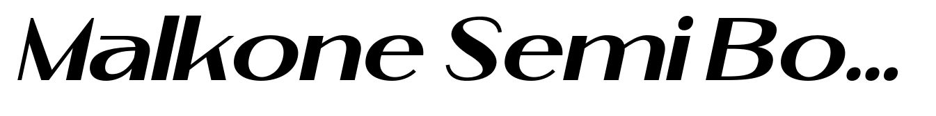 Malkone Semi Bold Italic